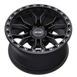 DROPSTARS TRAIL SERIES 608BB 20X9 MATTE BLACK W/GLOSS BLACK RING